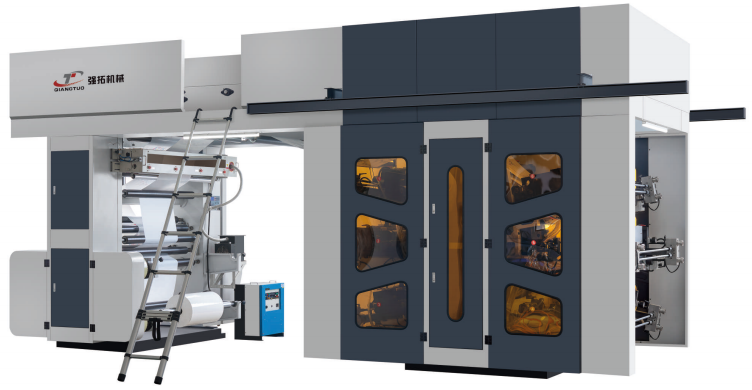 六色高速半伺服衛(wèi)星式柔版印刷機